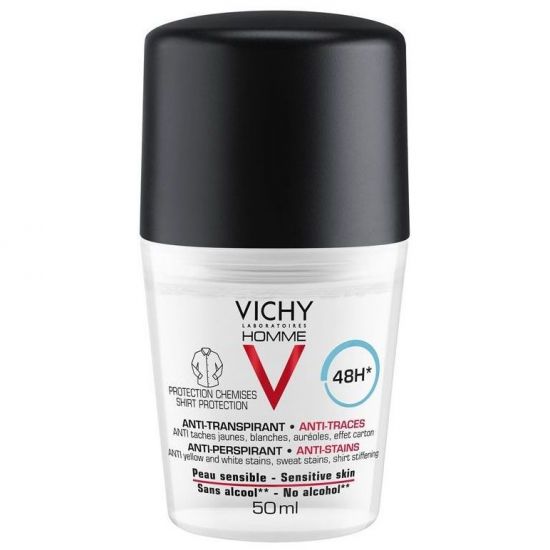 Vichy Homme Deo Anti-Stains 48h, 50ml
