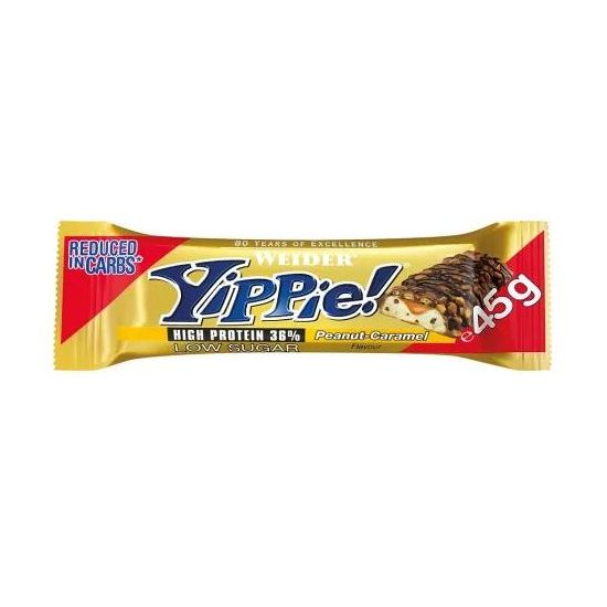 Weider Yippie Μπάρα peanut-caramel 45gr.