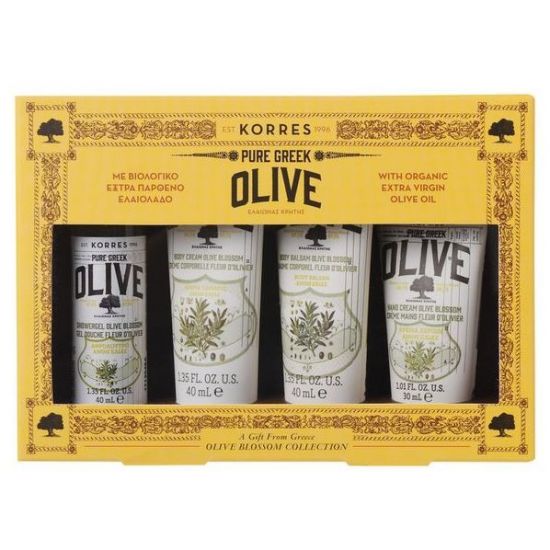 Korres Promo Olive Blossom Showergel 40ml & Body Cream 40ml & Body Balsam 40ml & Hand Cream 30ml