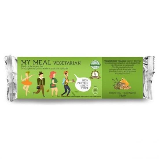 Power Health My Meal Vegetarian Μπάρα Υποκατάστατο Γεύματος Μέλι - Ξηροί καρποί, 58gr