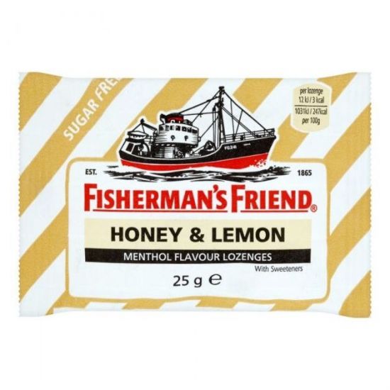 Fisherman's Friend Καραμέλες με Γεύση Μέλι-Λεμόνι Sugar free, 25gr