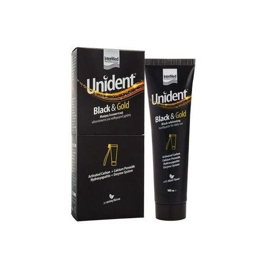 Intermed Unident Black & Gold Toothpaste, 100ml