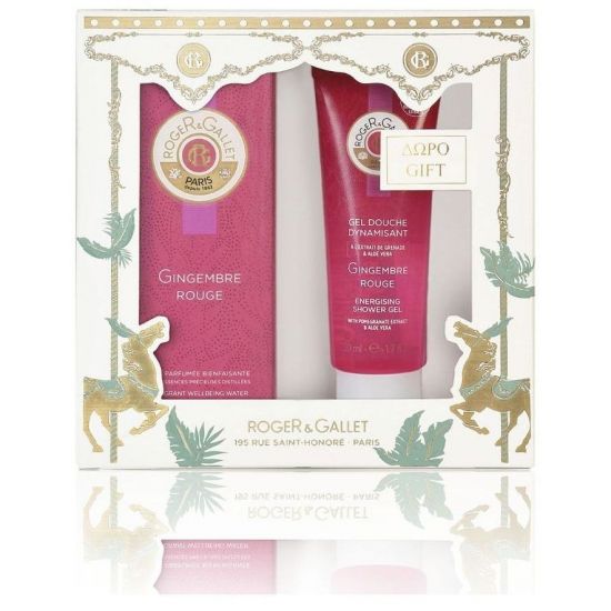 Roger & Gallet Promo Gingembre Rouge Fragrant Wellbeing Water, 50ml & ΔΩΡΟ Gel Douche, 50ml