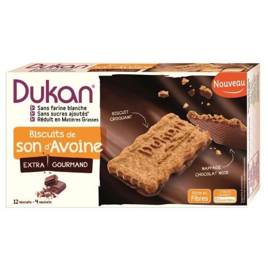 Dukan Μπισκότα βρώμης με επικάλυψη σοκολάτας 200gr