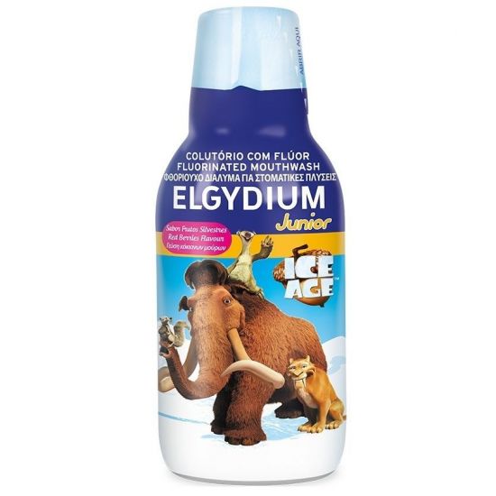 Elgydium Junior Ice Age Mouthwash Με Γεύση Κόκκινων Μούρων, 500ml
