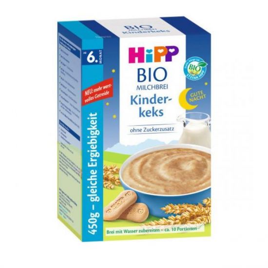 HiPP Κρέμα Δημητριακών με Γάλα και Μπισκότο απο τον 6ο Μήνα 450gr