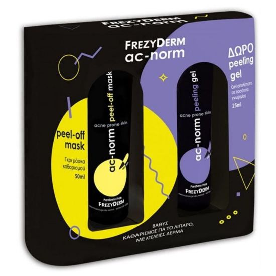 Frezyderm PROMO AC-Norm με Peel-off Mask, 50ml & ΔΩΡΟ Peeling Gel, 25ml