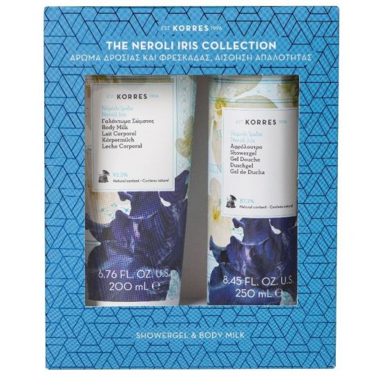 Korres Promo Showergel Neroli Iris Αφρόλουτρο, 250ml & Body Cream Neroli Iris Γαλάκτωμα Σώματος, 200ml