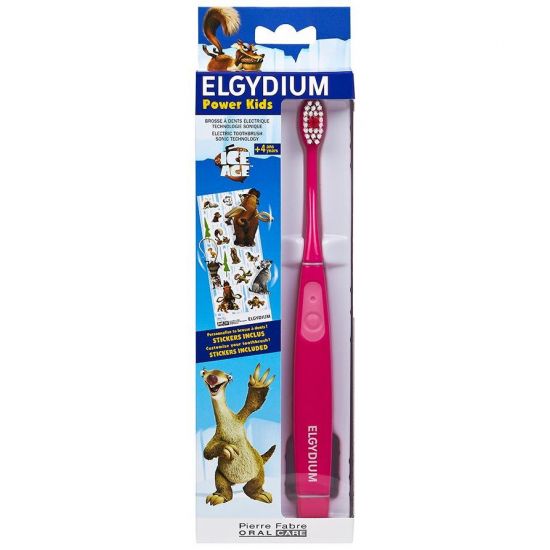 Elgydium Power Kids Ice Age Toothbrush Pink, 1τμχ