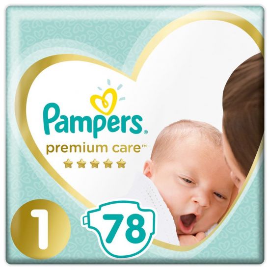 Pampers Premium Care No1 2-5Kg, 78τμχ