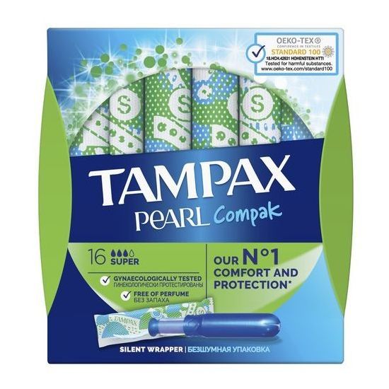 Tampax Pearl Compak Super, 16τμχ
