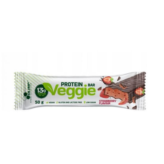 Veggie Protein Bar Strawberry Flavour, 50gr