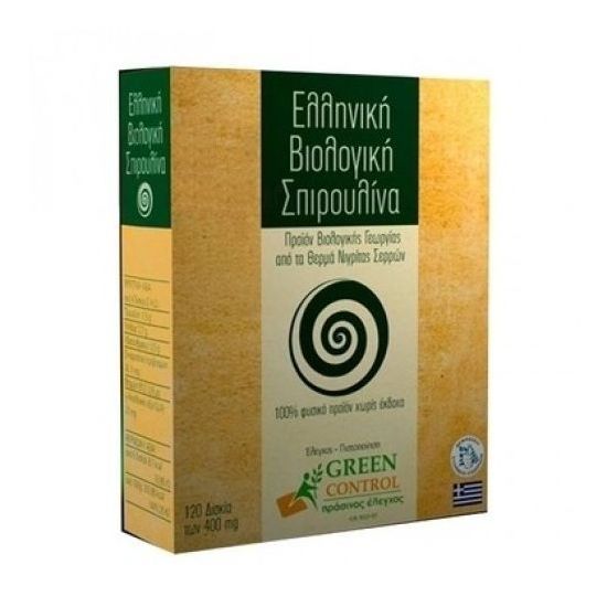 Green Control Ελληνική Bio-Spirulina Νιγρίτας 400mg, 120 tablets