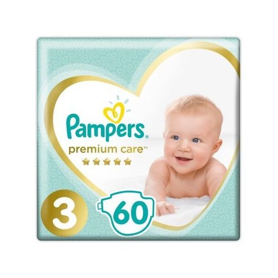 Pampers Premium Care Jumbo Pack Νο3 (6-10kg) 1+1, 2x60τμχ