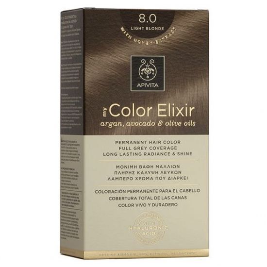 Apivita My Color Elixir Βαφή Μαλλιών N8.0, 1τμχ
