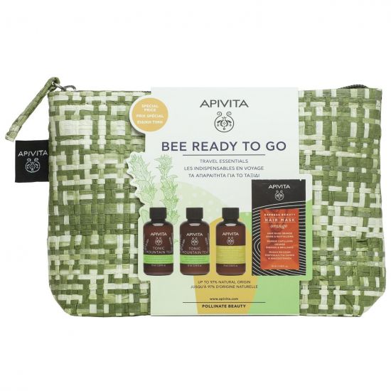Apivita Travel Kit Bee Ready To Go, 4τμχ