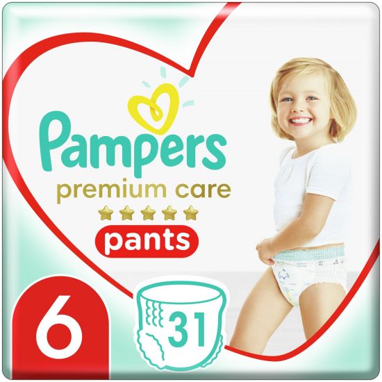 Pampers Premium Care Pants Πάνες Jumbo Pack Νo6(15+kg), 31τμχ