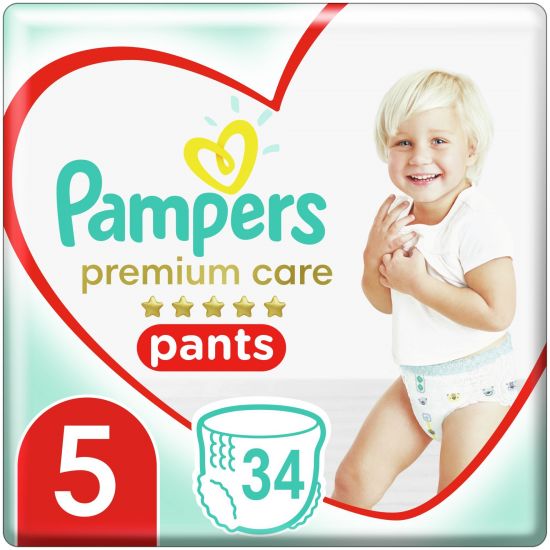 Pampers Premium Care Pants Πάνες Jumbo Pack No.5 (12-17kg), 34τμχ