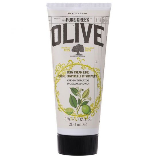 Korres Pure Greek Olive Body Cream Lime Κρέμα Σώματος Μοσχολέμονο, 200ml