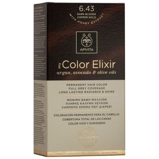 Apivita My Color Elixir Βαφή Μαλλιών N. 6,43, 1τμχ