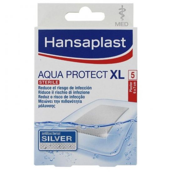 Hansaplast Antibacterial XL Aqua Protect Sterile 6x7cm, 5τμχ
