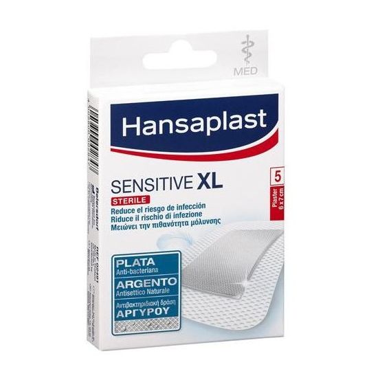 Hansaplast Antibacterial XL Sensitive Sterile 6x7cm, 5τμχ 