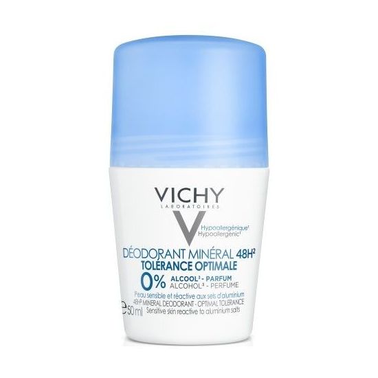 Vichy Deodorant Mineral 48H Roll On Tolerance Optimale, 50ml