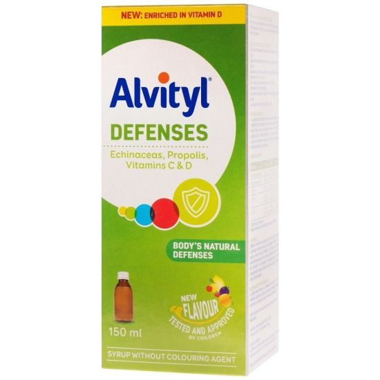 Alvityl Defenses Echinaceas, Propolis, Vitamins C & D, 150ml