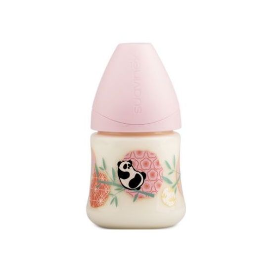 Suavinex Μπιμπερό Πλαστικό Pink Panda 0-6m, 150ml