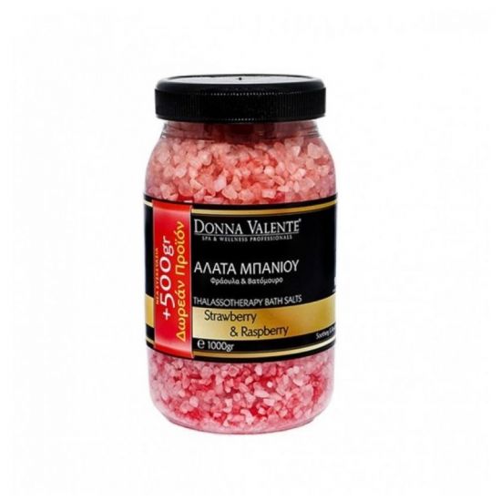 Donna Valente Thalassotherapy Bath Salts Strawberry, 1000gr