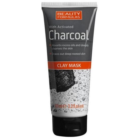 Beauty Formulas Activated Charcoal Clay Mask, 100ml