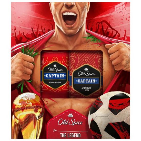Old Spice Set Captain Deodorant Stick, 50ml & After Shave Lotion, 100ml