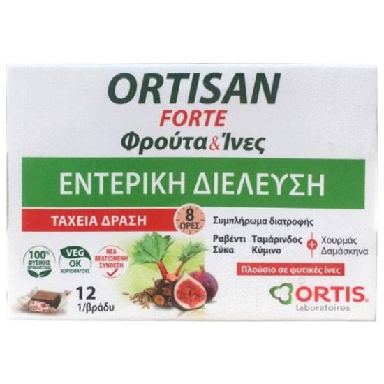 Ortis Ortisan Forte Φρούτα & Ίνες, 12κύβοι