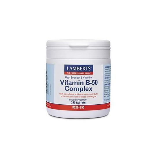 Lamberts Vitamin B-50 Complex, 250tabs
