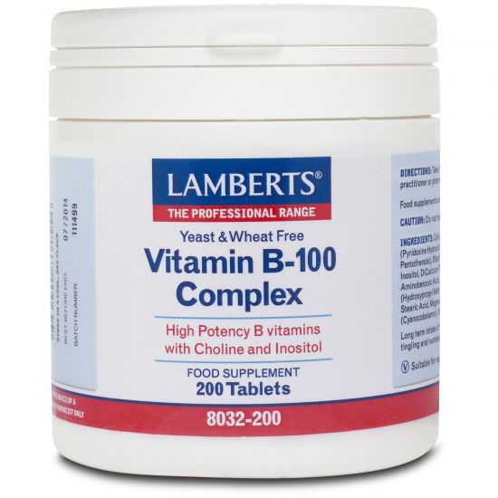Lamberts Vitamin B-100 Complex, 200tabs