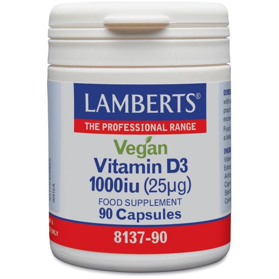 Lamberts Vegan Vitamin D3 1000iu, 90caps