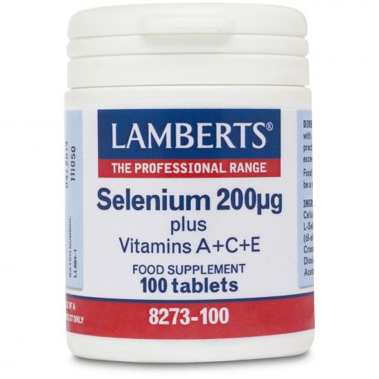 Lamberts Selenium 200mg + Βιταμίνες A, C, E, 100tabs