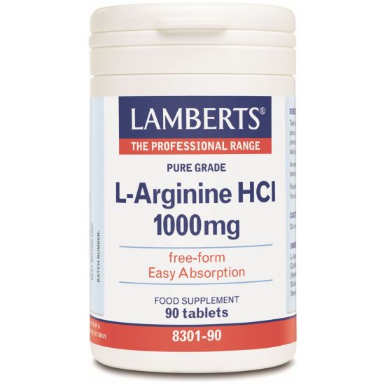 Lamberts L-Arginine HCI 1000mg, 90tabs