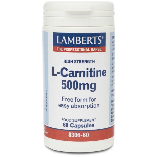 Lamberts L -Carnitine 500mg, 60caps