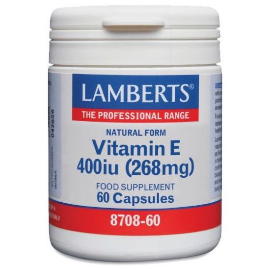 Lamberts Natural Form Vitamin E 400iu, 60caps
