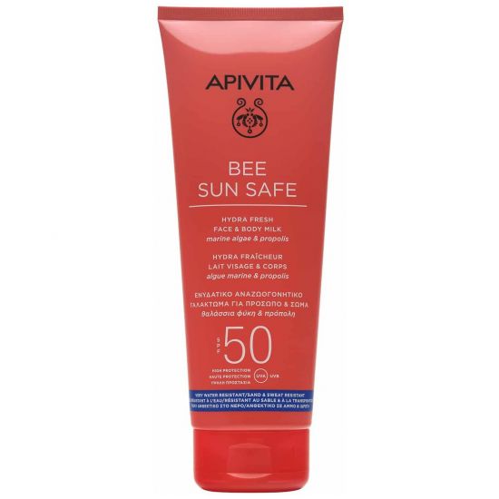 Apivita Bee Sun Safe Hydra Fresh Face & Body Milk SPF50, 200ml