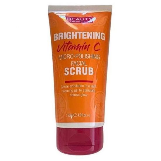 Beauty Formulas Brightening Vitamin C Face Scrub, 150ml
