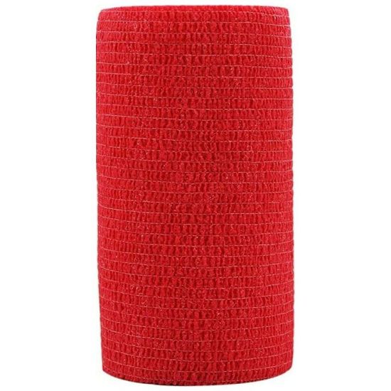 Hansaplast Cohesive Bandage Red, 6cmx4m