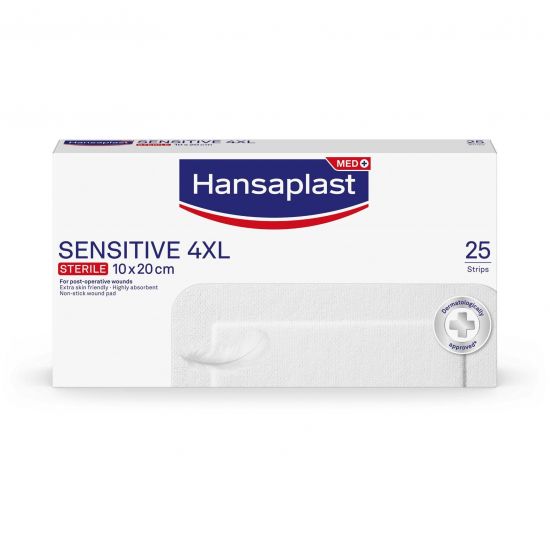 Hansaplast Sensitive 4XL 10x20cm, 25τμχ