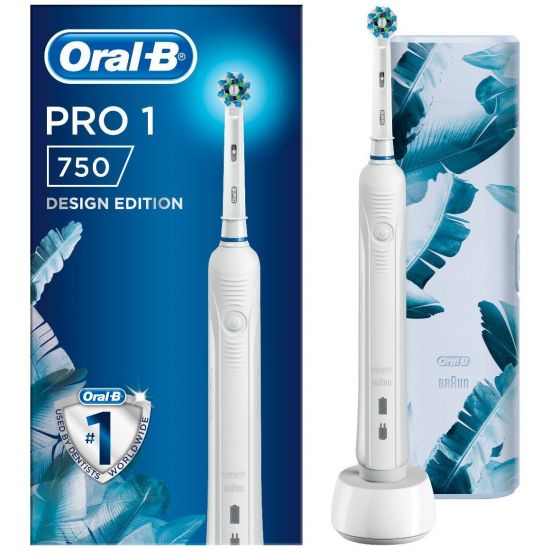Oral-B Pro 1 750 Design Edition White & Travel Case