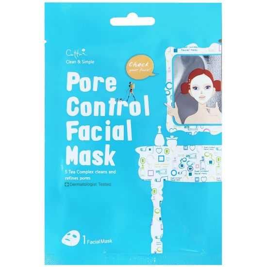 Cettua Pore Control Facial Mask Μάσκα Προσώπου για Σύσφιξη των Πόρων, 1τμχ