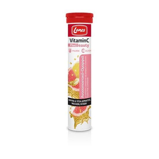 Lanes Vitamin C Plus Beauty 500mg με Γεύση Pink Lemonade, 20eff. tabs