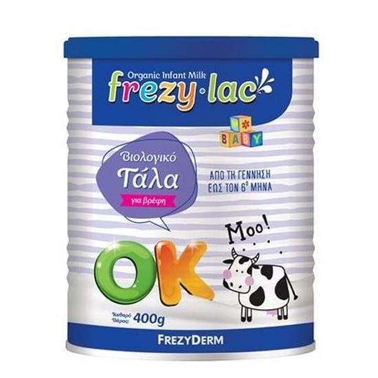 Frezyderm Frezylac OK Organic Milk Powder 0-6m, 400gr