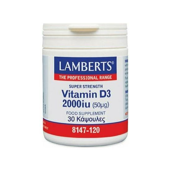 Lamberts Vitamin D3 2000iu (50μg), 30caps