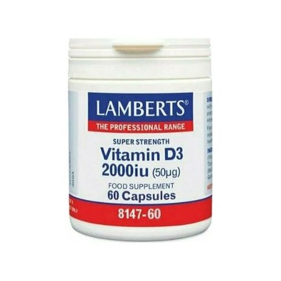 Lamberts Vitamin D3 2000iu (50μg), 60caps
